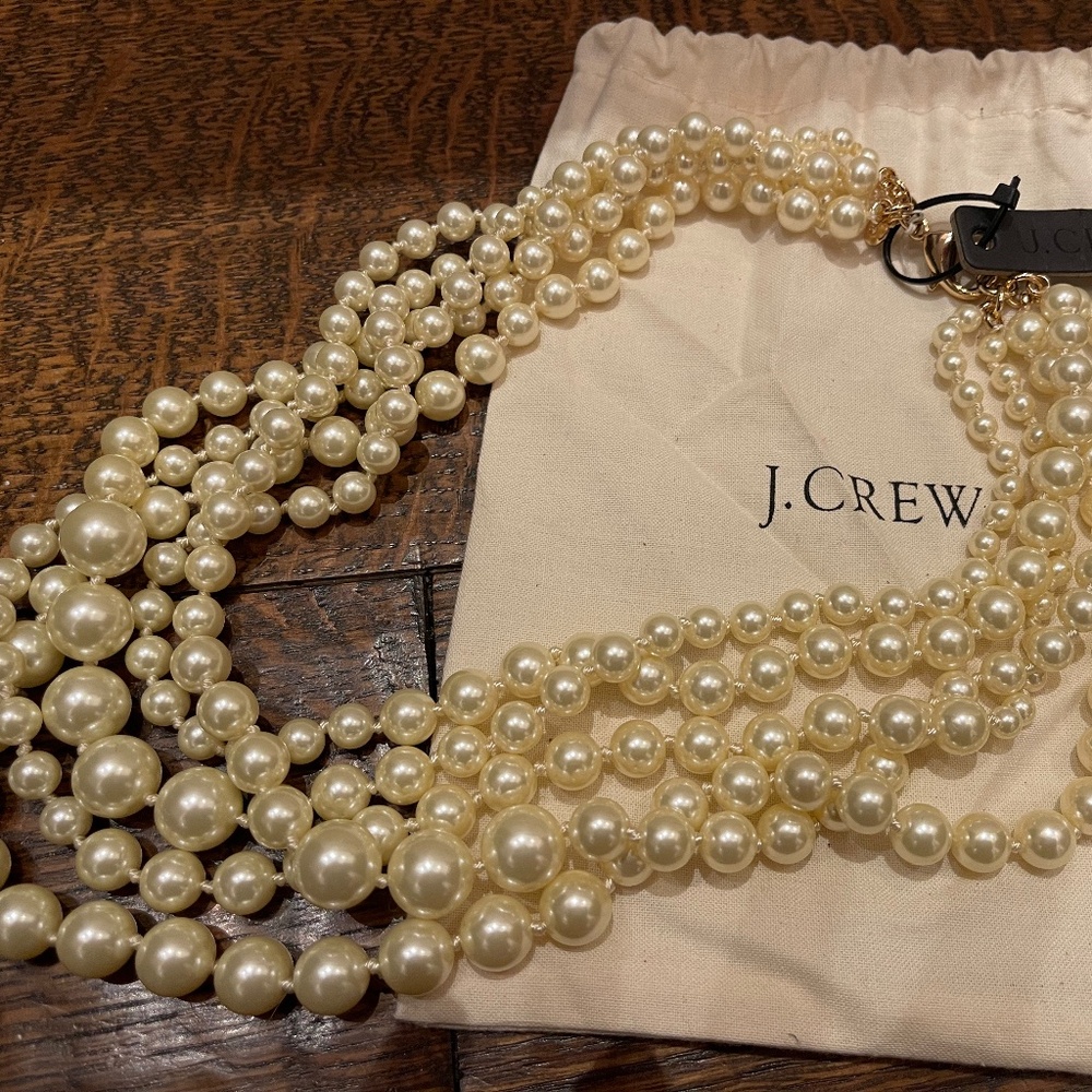 J. Crew 5-strand pearl necklace NWT
